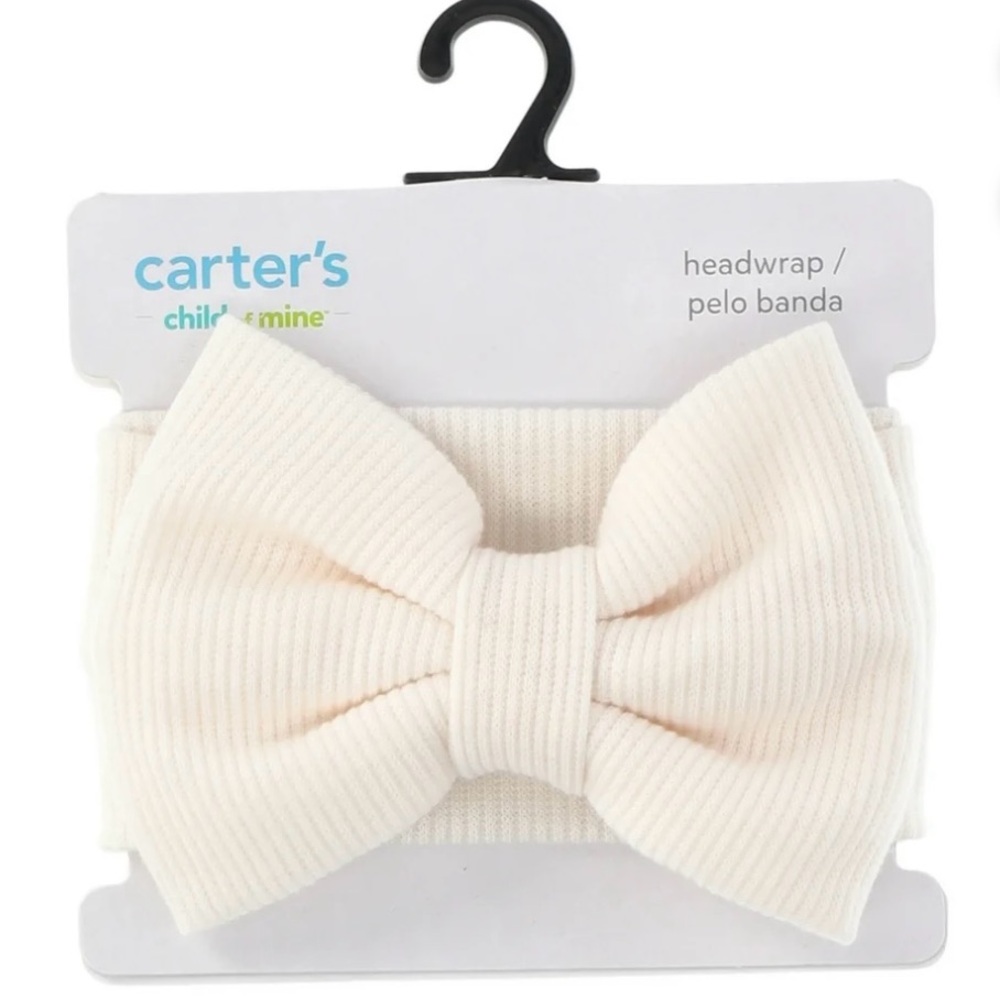 Carter's Cream Hair Bow Accessory
